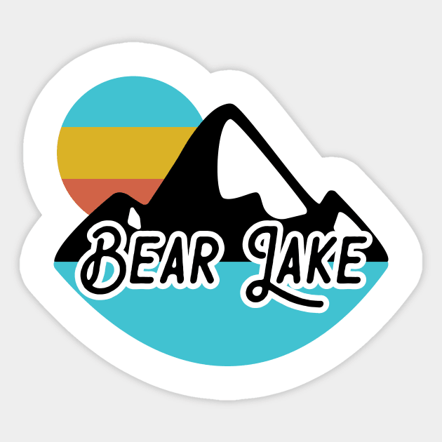 Bear Lake v3 Sticker by BundleBeeGraphics